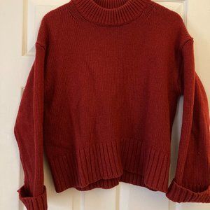 Everlane red knit sweater